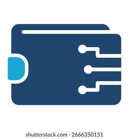 Elemento de icono de billetera digital para diseño
