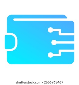 Elemento de icono de billetera digital para diseño