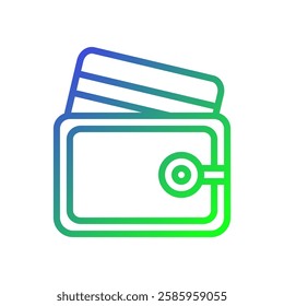 Digital Wallet Icon with Gradient Color Scheme