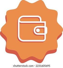 digital wallet icon for online shop 