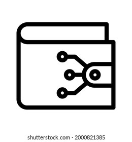 icono de cartera digital. signo de pago. ilustración vectorial.