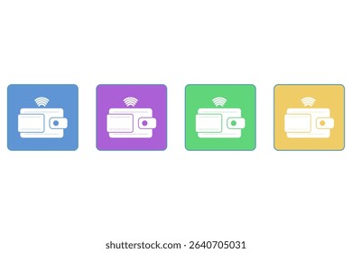 Digital wallet icon. Payment receipt. Customizable e-wallet with digital currency and various financial tools enhances the convenience of online transactions.
