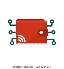 Digital wallet icon. sign for mobile concept and web design. vector illustration
