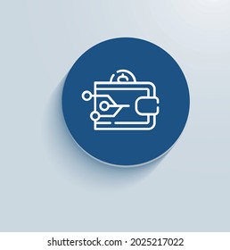 diseño vectorial de icono de cartera digital
