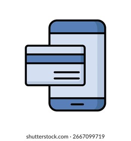 digitale Brieftasche Symbol Vektor Design Vorlage einfach und sauber