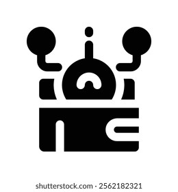 digital wallet icon. vector glyph icon for your website, mobile, presentation, and logo design.