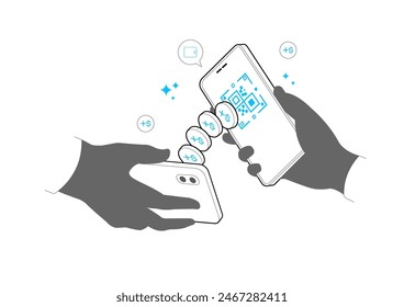 Digital Wallet Innovative Finance Technology for Modern Transactions. Mobile Payment Solution for Secure Financial. Vector, Illustration