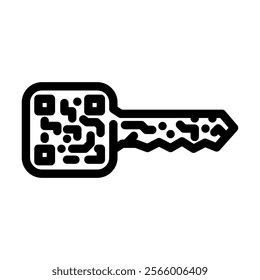 digital wallet key decentralized application line icon vector. digital wallet key decentralized application sign. isolated contour symbol black illustration