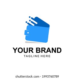 digital wallet logo icon vector modern simple creative idea