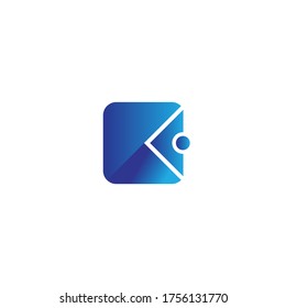 digital wallet logo, online payment, digital bank icon