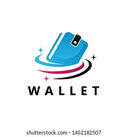 Digital Wallet Logo Template Design Vector, Emblem, Design Concept, Creative Symbol, Icon