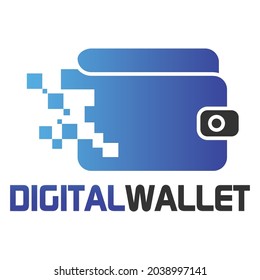 Digital Wallet Logo Vector Design Template.