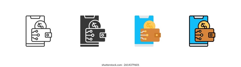 Digital Wallet Multi Style Icon Sheet