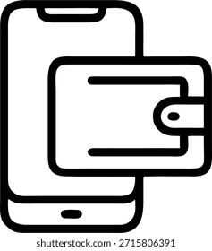 Pago digital con ícono de gadget digital, perfecto para el diseño UI UX del App de pagos y para el desarrollo del Web de pagos