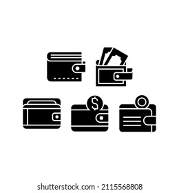 Icono de juego de cartera digital aislado en fondo blanco