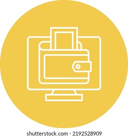 Digital Wallet vector icon. Can be used for printing, mobile and web applications.
