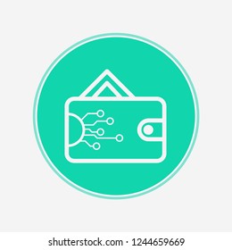 Digital wallet vector icon sign symbol