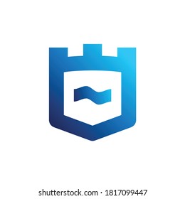digital wallet which that formed royal tower vector, digital wallet logo