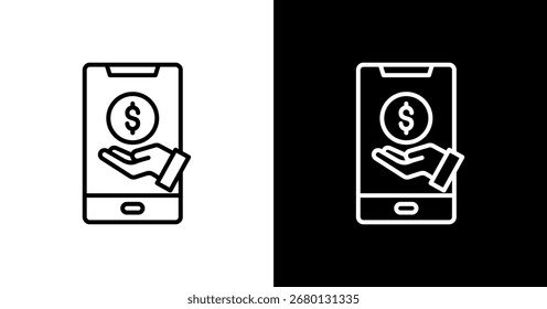 Diseño de conjunto de iconos blancos de billetera digital