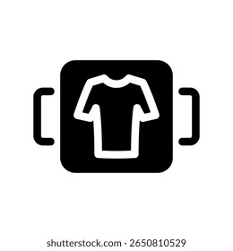 Digital Wardrobe or Clothing Store Icon Representing E commerce Fashion