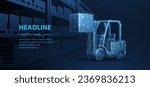 Digital warehouse. automatic stock storage, modern distribution building, ecommerce warehouse, digital logistics, smart package hardware, AI delivery system, innovation in cargo, commercial storehouse