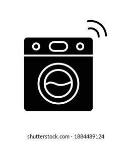Icono de glifo de tecnología de lavadora digital