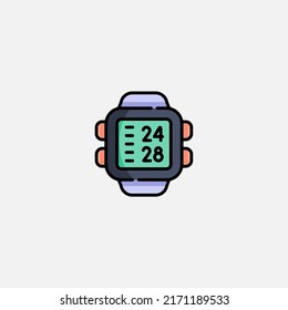 Digital watch icon sign vector,Symbol, logo illustration for web and mobile