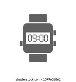 Digital watch icon in trendy flat style isolated on white background. Symbol for your web site design, logo, app, UI. Vector illustration, EPS