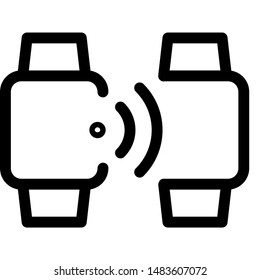 Digital watch sends information wirelessly to smartwatch