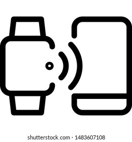 Digital watch sends information wirelessly to cell phone