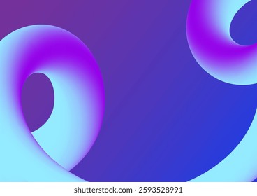 Digital wave colorful blue background. Design for abstract futuristic fluid line technology gradient background.