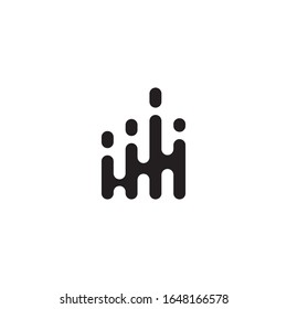 Digital wave logo template vector icon design