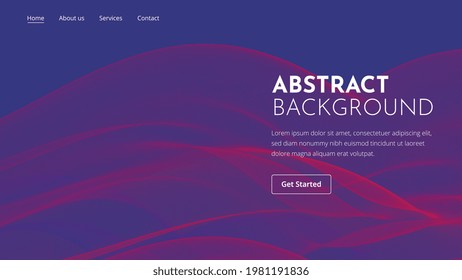 Digital wave and modern technological background landing page with futuristic concept. Trend dark pink and purple galaxy fluid