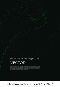Digital wave on black background