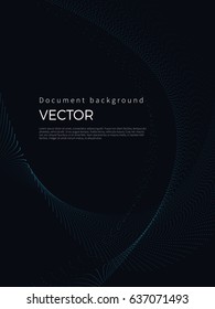 Digital wave on black background