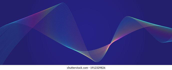 Digital Wave Particles Background Vector. Data Science, System Illustration. Software, Glow Wavy Technology Lines. Matrix, Artifact Intelligence Abstract. Sound, Audio, Fractal Texture.