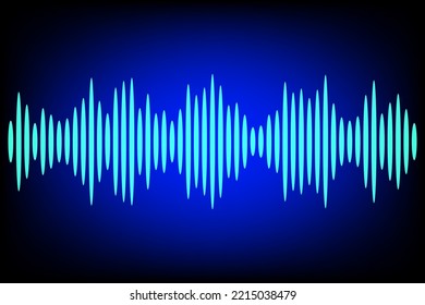 Digital wave  Sound waves  Digital Equalizer. Vector illustration  Abstract technology background.