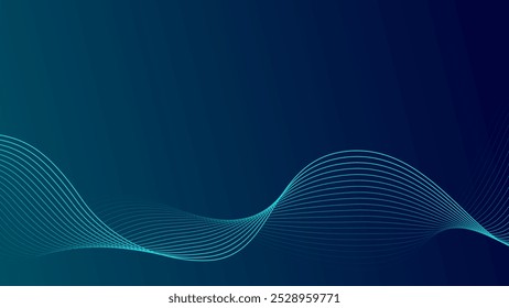 Digital  wave technology abstract background. Data cyber sound futuristic concept. Design for futuristic, abstract, wave, telecoms, digital, internet, online, network.
