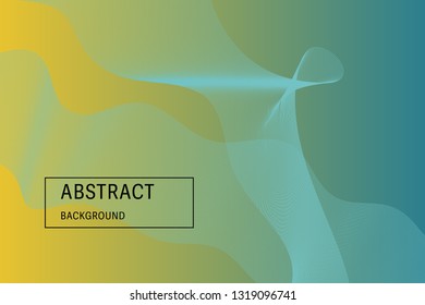 Digital wave vector abstract background. Simple shapes and modern trendy colors. 