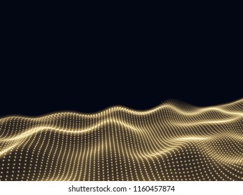 Digital wave - vector illustration