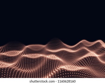 Digital wave - vector illustration