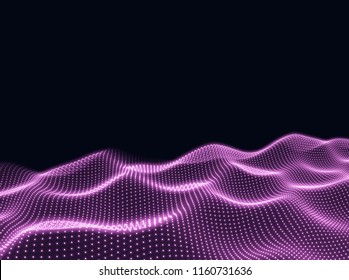 Digital wave - vector illustration