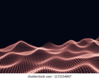 Digital wave - vector illustration