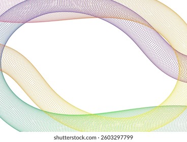 Digital wave white background. Futuristic fluid wave wireframe polygon and colorful concept.