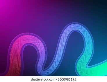 Digital Wavy gradient background. Colorful futuristic wireframe and wave. Design for abstract fluid curve technology wave shape connect telecoms internet online fiber gradient.