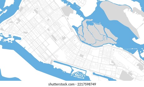 Digital web background of Abu Dhabi. Vector map city which you can scale how you want.
