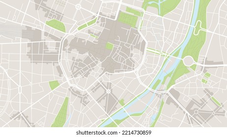 Digital web background of Altstadt. Vector map city which you can scale how you want.