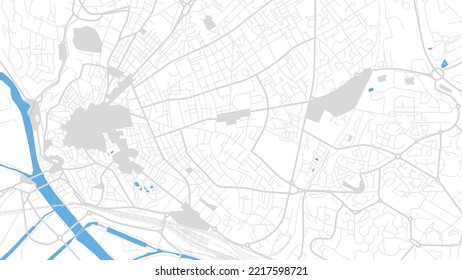 Digital web background of beziers. Vector map city which you can scale how you want.