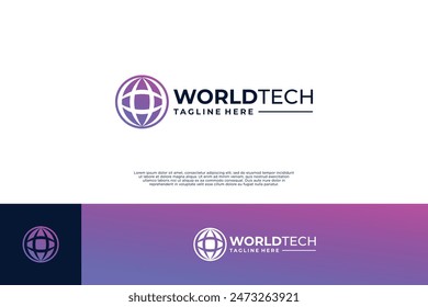 Digital web data logo design