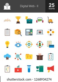 Digital Web Flat Icons